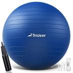 Trideer バランスボール 55cm 厚い 耐荷重300KG アンチバースト 滑り止め 空気入れ付き フィットネスボール