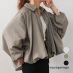 サテンドルマンブルゾン レディース 春 秋 長袖