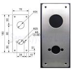  для ремонта plate ( накладка замка )NO20 MIWA прекрасный мир блокировка LA / GOAL LG для [ наличие товар ]