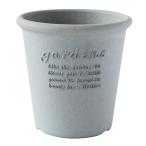  Hachiman .. eko pot / цветочный горшок круглый 4 номер серый [a-bru(Hachiman gardens:arbre)]
