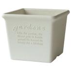  Hachiman ..(Hachimankasei) eko pot / цветочный горшок прямоугольник 150 белый [papie(Hachiman gardens:papier)] 15