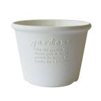  Hachiman .. eko pot / цветочный горшок . type 7 номер белый [papie(Hachiman gardens:papier)]