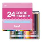  стрекоза карандаш цветные карандаши 24 цвет ученик начальной школы ippo! ( раздвижной. жестяная банка ) простой розовый CL-RPW0424C