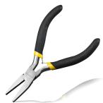 LEONTOOL 平やっとこ ミニ平ペンチ 平ヤットコ ギザなし 幅広 120mm