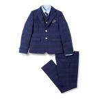 [ wonder Factory ] формальный boys 1028932 проверка ( темно-синий × голубой ) 140cm