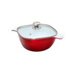 D&amp;Sti- and eskya Serow ru24cm 4.3L IH соответствует крышка имеется кастрюля с двумя ручками 2 слой керамика покрытие толщина низ структура . починка простой автомобиль i колено re