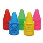 TJQ цветные конусы указатель-конус Mini треугольник кукуруза тренировка тренировка легкий [ упаковочный пакет имеется . одна сторона установка легко!] (100 шт. комплект )