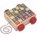 メリッサ&ダグ(Melissa&Doug) 木製 積み木 アルファベット すうじ カート入り 1169 【並行輸入】