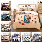 BTS 防弾少年団 BT21 布団カバー 3点セット 寝具カバーセット 枕カバー 掛け布団カバー 敷き布団カバー ベッドシーツ シーツカバー ベッドカバー