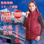 男女兼用レディース  電気ベスト 内蔵 充電式 電熱 発熱 あったかヒートベスト電熱ジャケット 3段温度調整内蔵 充電式  防寒着 全４色防寒着