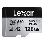 Lexar Silver Plus 128GB Micro SDカード 最大205MB/s MicroSDXC UHS-Iフラッシュメモリーカード アダプター付き C10 U3 A2 V30対応 フルHD 4K