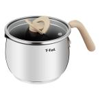 T-fal ティファール オプティスペース IHステンレス マルチポット 16cm 2.6L ラテ G75183  IH/ガス火対応