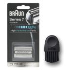 BRAUN ブラウン 替刃 旧シリーズ7 シェーバー F/C70S-3Z-b シルバー ブラシ付き 追跡可能メール便にて発送