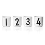 【在庫限り】【再入荷なし】 DESIGN LETTERSデザインレターズ　Arne Jacobsen アルネ ヤコブセン　ポーセリン製　エスプレッソカップ　4個セット