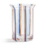 &Klevering アンドクレベリン フラワーベース Yogu Stripe ブルー 高さ24cm ガラス製 陶器 花瓶 一輪挿し 花器 北欧雑貨