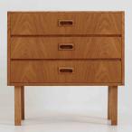 3 уровневый ящик маленький .. дуб ширина 60cm Дания производства Северная Европа Vintage мебель из дерева маленький размер место хранения шкаф боковой грудь 