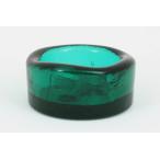 BODA ErikHoglund Eric ho gran пепел tray / стекло произведение искусства Circle 7cm изумруд зеленый 