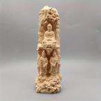仏像 置物 オブジェ 木彫 木製 彫刻 インテリア 玄関 リビング 贈り物 プレゼント 魔除け 幸運 金運 健康運 出世運 家庭運 家内安全