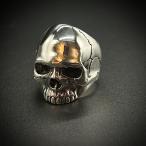 ショッピングスカル スカルモチーフ リアル造形 23号 24号 シルバー925 メンズ リング 骸骨 指輪 ハード系  925 刻印 バイカー系 silver スターリングシルバー 銀 髑髏