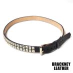 ショッピングスタッズ BRACKNEY LEATHER ブラッキーレザー PYRAMID 2ROW BELT スタッズベルト クリックポスト対応商品