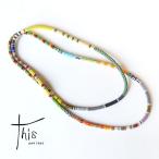 ショッピングTHIS this and that ディスアンドザット NECKLACE 130cm ネックレス ビーズアクセサリー NK130-01