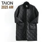 ショッピングタイ タイオン TAION ダウン 2025AW UNISEX シティ パイピングカラー ロングダウンコート TAION-109CI-LONG