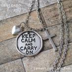  колье keep calm carry on мужской женский Англия товары смешанные товары Heart Cross 10 знак .