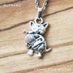 猫ペンダントネックレスレディース可...
