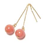 K18ピアスペルー産インカローズア...