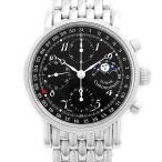 CHRONOSWISS クロノスイス ルナ CH7523 クロノグラフ ムーンフェイズ デイト スモールセコンド 裏スケ ブラック メンズ 自動巻き