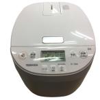 TOSHIBA 東芝 備長炭ダイヤモンド釜 IH 5.5合 炊飯器 RC-10HR(W) ホワイト 中古 Y４