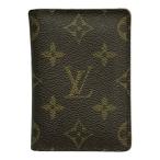 LOUIS VUITTON Louis Vuitton монограмма porutokaruto Pas футляр для карточек унисекс Brown M66541 б/у T1