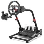 DIWANGUS Racing Wheel Stand 「新型超しっかりしたフレーム」レーシングホイールスタンド 180°調整可能なプラットフォーム・