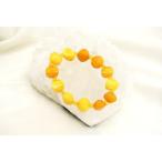 琥珀 コハク ミルキーアンバー ブレスレット 腕輪 アクセサリー シトリン ボタン型 4〜12mm
