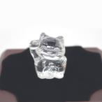 ネコ 招き猫の置物 4cm 水晶 天然石