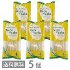 PLUS グルテンフリー ライスパスタ フェットチーネ 幅7.5mm 80g ×5 送料無料 フィットチーネ 白米 小麦不使用 乾麺