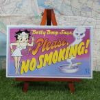 【ブリキ看板】Betty Boop／ベティ・ブープ　Please, No Smoking!