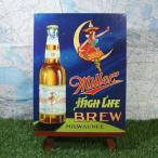 【ブリキ看板】Miller／ミラー　High Life Brew