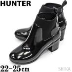 ショッピングレインブーツ HUNTER ハンター レインブーツ (8) WFP1012NRG ブーツ REFINED MID HEEL GLOSS レディース