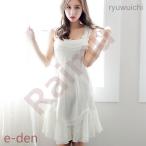 ネグリジェ パジャマ レディース 春夏 フェイク絹 ネグリジェ レースフリルつい ロング丈 キャミワンピース 姫系 ルームウェア 女性 可愛い 部屋着  寝巻き