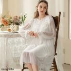 姫系 レースパジャマ レディース パジャマ ネグリジェ 部屋着 ルームウェア 大きいサイズ 快適パジャマ ナイトウェア 長袖パジャマ女性 パジャマワンピース