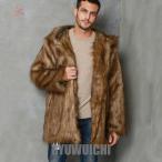  с капюшоном . толстый верхняя одежда искусственный мех меховое пальто котороткое пальто теплый мужской нежный защищающий от холода . способ внешний модный выход casual бизнес пальто 