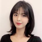 ウィッグ 自然フルウィッグ 自然 用 円形脱毛症 ボブ ミディアム ショート レディース