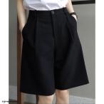 タックショートパンツ ハイウエスト 美脚