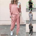  верх и низ в комплекте выставить тренировочный спорт одежда женский верх и низ салон одежда короткий рукав тонкий футболка брюки часть магазин надеты женский 