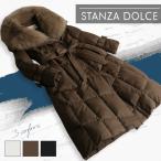【再入荷】ダウンコート レディース ロング フォックスファー コート リアルファー アウター 軽量 暖かい ダウン90% 20代 30代 40代 50代 60代