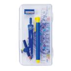 クツワ STAD 算数 定規セット AP03A コンパス 定規 消しゴム 分度器 メール便OK