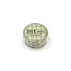 mt 1P полоса серебристый жевательная резинка проверка * свет moss green MT01D565 форель te утка ./[ почтовая доставка OK]