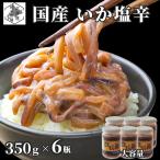 バレンタイン ギフト 函館 いか塩辛 飲兵衛 2.1kg (350g × 6瓶) 北海道 イカ ミミ 小分け ギフト 塩から 珍味 おつまみ 酒の肴 冷凍 産地直送 丸心 送料無料