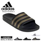 アディダス シャワー サンダル 靴 シューズ ユニセックス 黒 白 ブラック ホワイト ADILETTE AQUA U adidas